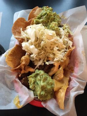 Vegan Nachos at Tacopocalypse in Des Moines
