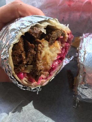 Seitandiego Burrito at Tacopocalypse in Des Moines