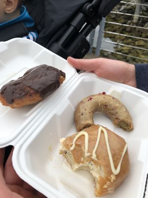 Chocolate too, earl gray and London fog 🍩  at Cartems Donuts - Main St in Vancouver