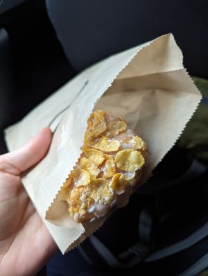 Cereal milk donut (Vegan) 8/10 at Cartems Donuts - Main St in Vancouver