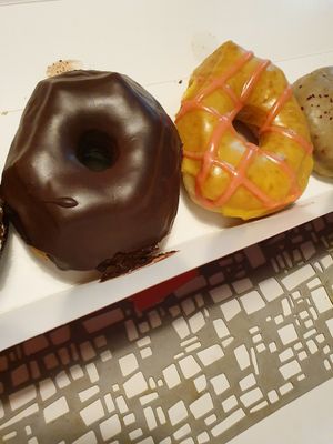 Chocolate donut at Cartems Donuts - Main St in Vancouver