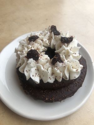 Black Forest baked donut for February   at Cartems Donuts - Main St in Vancouver
