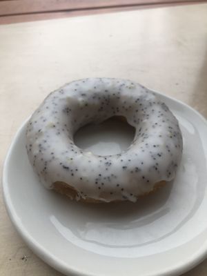 Lemon poppyseed baked donut - always availble  at Cartems Donuts - Main St in Vancouver