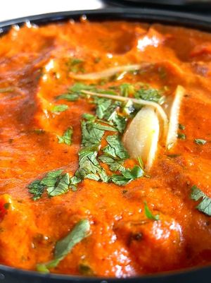 Curry with falafel at El Candil in Almeria