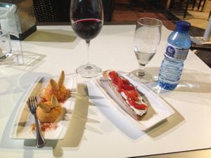 vegan tapas at El Candil in Almeria