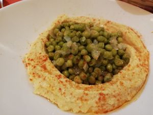 Hummus verde at El Candil in Almeria