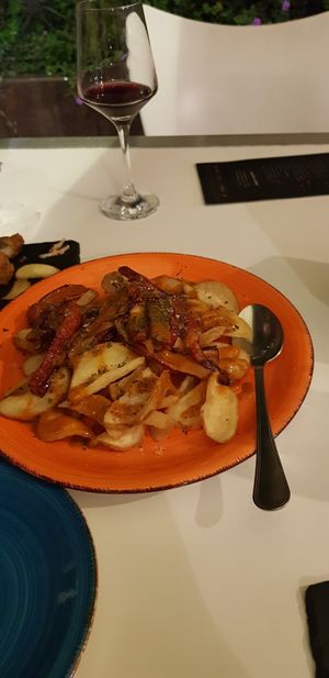 Patatas and pimientos racion at El Candil in Almeria