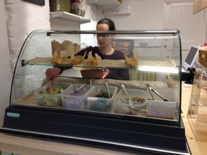 Late on a Saturday, Oh My Goodness is still busy and even running out of some items. So if you're going for lunch, get there early! at Oh My Goodness in Eastbourne