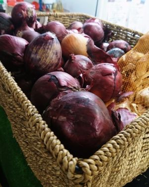 Big juicy onions!  at Oh My Goodness in Eastbourne