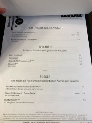 Menu4 at Zum Wohl in Vienna
