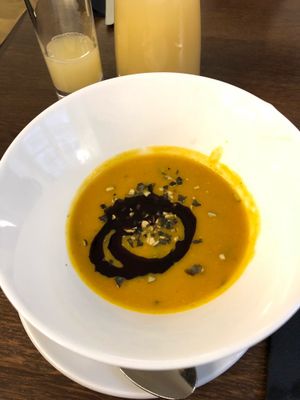 Kürbis Suppe  at Zum Wohl in Vienna