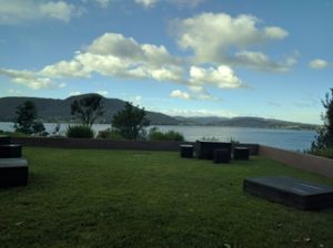 amazing views  at MONA Museum Cafe in Berriedale