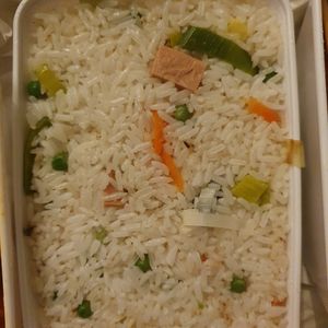 Witte nasi zonder ei at De Oude Plek in Rotterdam