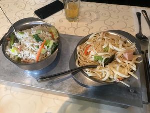 nasi and bami at De Oude Plek in Rotterdam
