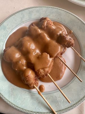Satay  at De Oude Plek in Rotterdam