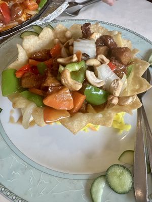 Bird nest with chicken  at De Oude Plek in Rotterdam