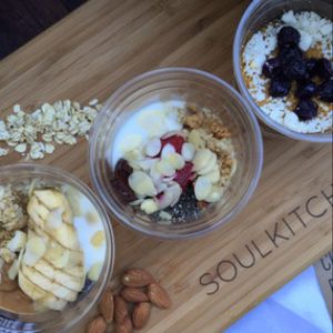 OVERNIGHT OATS
Say hello to Healthy Breakfast in your Belly!
Introducing SKCo's Overnight Oats...
Organic oats patiently soaked for 24 hours in our signature almondMYLK, mixed with an indulgence of chia seeds, granola & yoghurt!
3 flavors to choo at Soul Kitchen in Davao City