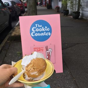 Cookie sandwich at The Cookie Counter in Seattle
