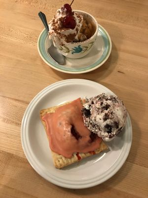 Affagato and strawberry popster at The Cookie Counter in Seattle