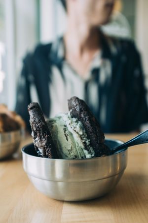 Ice cream sandwich at The Cookie Counter in Seattle
