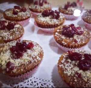 tortine di farro ai mirtilli  at La Margherita in Bologna