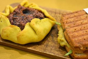 Vegetable pastry  at La Margherita in Bologna
