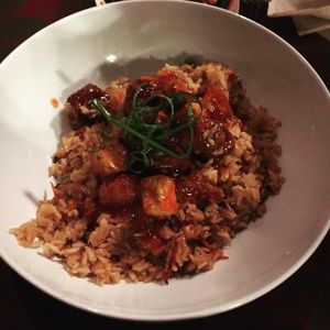 Vegan Orange Chick'n Special at Krunkwich Ramen House in Des Moines