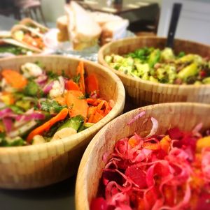 Lunch time salads  at Momo Restaurant in Waterford