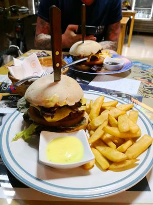 Facon cheese burger at D.Sanchez Fresh Food in Fuerteventura