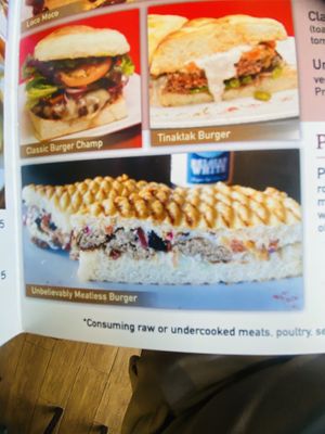 Menu at Pika's Cafe in Guam