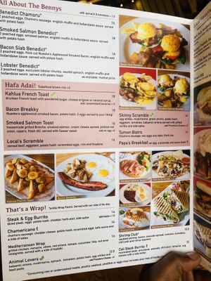 Menu at Pika's Cafe in Guam