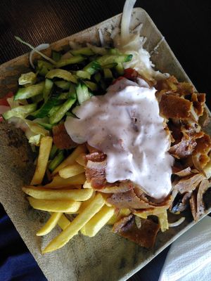 Veganer Dönerteller at Zum Drehspiess in Osnabruck