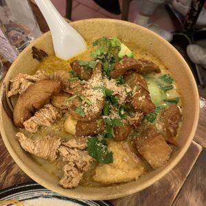 Laksa  at Golden Lotus Vegan in Newtown