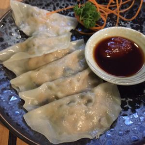 dumplings steamed at Golden Lotus Vegan in Newtown