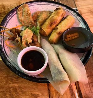 Mixed Appetiser Platter  at Golden Lotus Vegan in Newtown