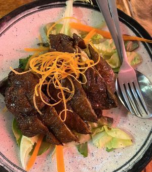 Roast Duck with Plum Sauce at Golden Lotus Vegan in Newtown