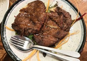 mock duck with plum sauce at Golden Lotus Vegan in Newtown