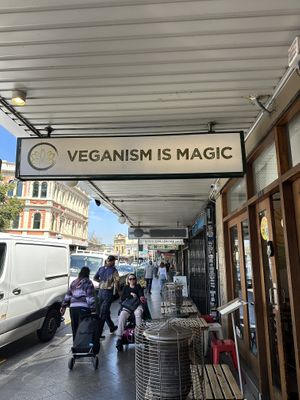 Sign !  at Golden Lotus Vegan in Newtown