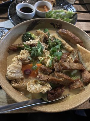 Laksa  at Golden Lotus Vegan in Newtown