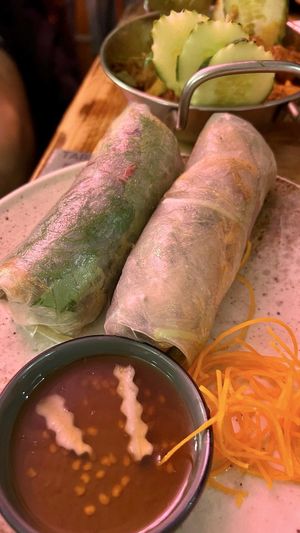 Fresh rolls   at Golden Lotus Vegan in Newtown