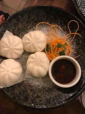 Steamed Dumplings at Golden Lotus Vegan in Newtown
