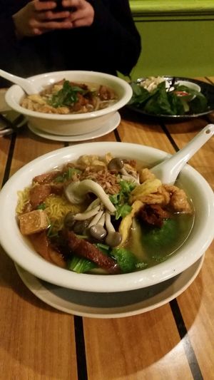 pho at Golden Lotus Vegan in Newtown
