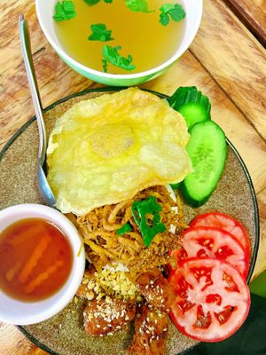 Saigonese Broken Rice (Cơm Tấm)  at Golden Lotus Vegan in Newtown