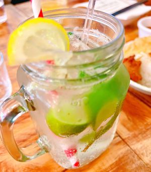 Saigon Lemon Soda Water (Soda Chanh Đường )  at Golden Lotus Vegan in Newtown
