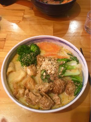 Laksa at Golden Lotus Vegan in Newtown