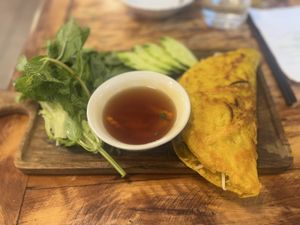 Vegan pancake  at Golden Lotus Vegan in Newtown