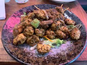 Chicken lemongrass  at Golden Lotus Vegan in Newtown