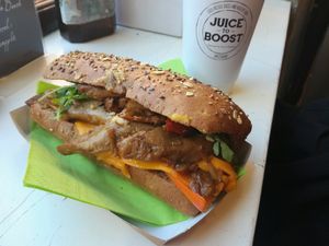 Wild vegan sub at Coco's Corner Shop in Amsterdam