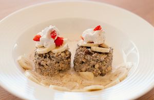 oat porridge  at Art of Raw at The Garden Lounge in Zadar