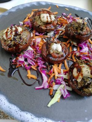 The best mushrooms I’ve eaten... and I eat a lot of mushrooms!   at Art of Raw at The Garden Lounge in Zadar